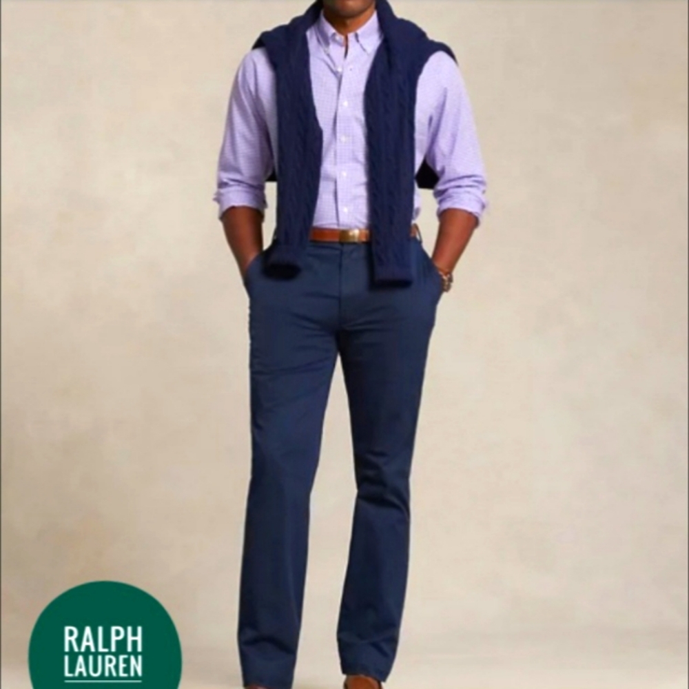 Ralph Lauren Purple Plaid Shirt - Picture 2 of 5